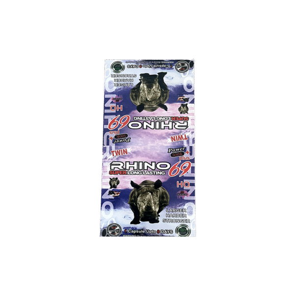 Rehino twin 69 -500k Super Long Lasting 24 capsules - Image 2
