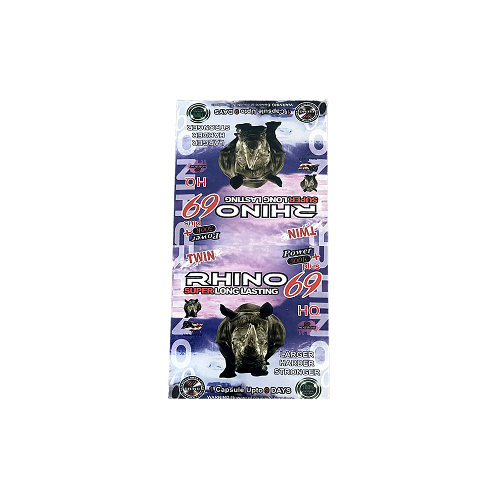 Rehino twin 69 -500k Super Long Lasting 24 capsules - Image 2