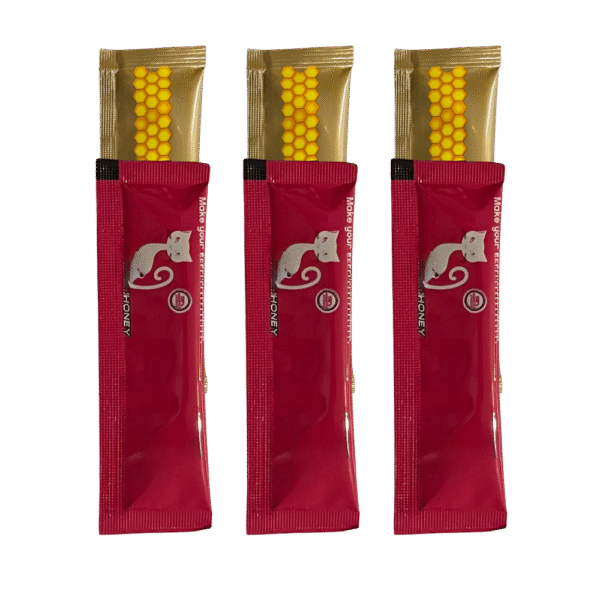 Honey pink and gold 3 packs of honey 20 gram and 20 gram.